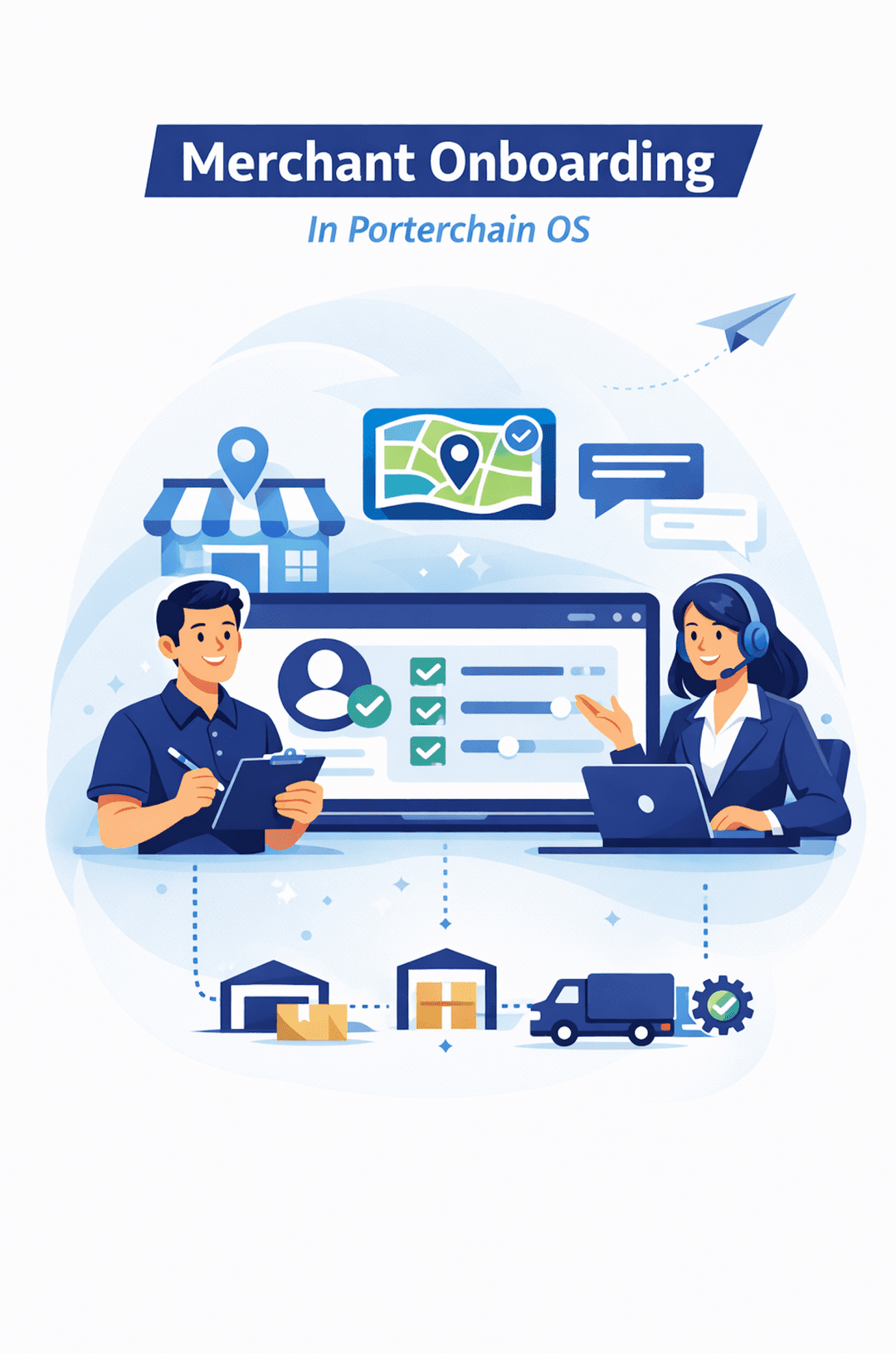 Merchant Onboarding in Porterchain OS – setup, support, and logistics flow